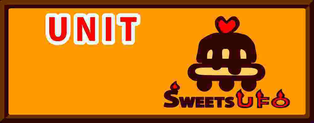 sweets ufoの屋号のオリジナルのロゴデザイン