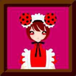 ボーカロイドキャラクターのメイド服を着た女の子のイラスト