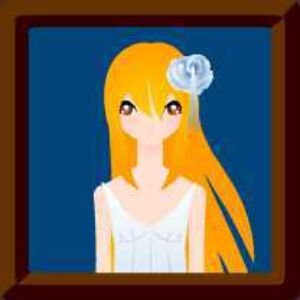 ボーカロイドキャラクター金髪の女の子のイラスト