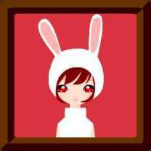 ボーカロイドキャラクターのウサミミの小さな女の子のイラスト